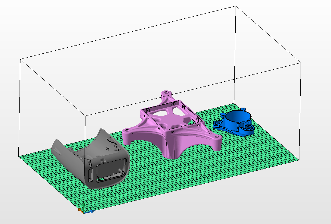 3D models in tray