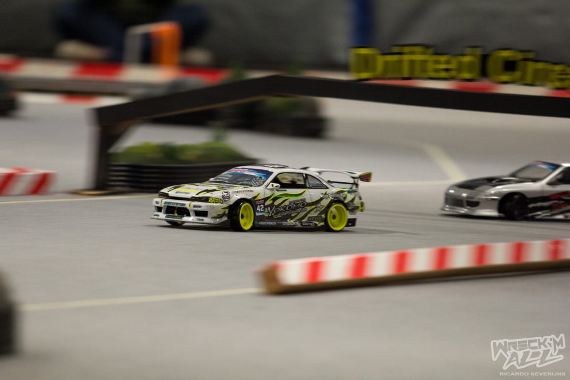 RC Car drifting on race track