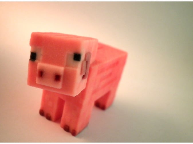 shapeways minecraft pig