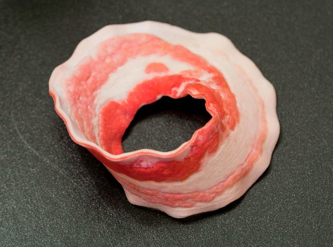 3D printed Bacon on Shapeways