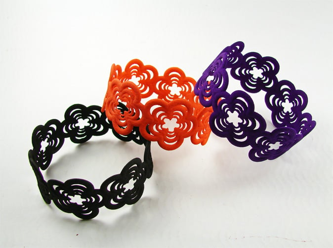 3D Printed Flower Bracelet