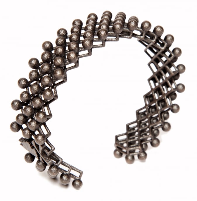 Mad for Dots Bracelet by Nick Graham, 3D Printed by Shapeways