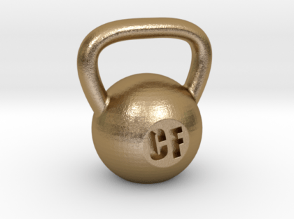 Crossfit Kettlebell Weight Pendant and Keychain by Amathing3D
