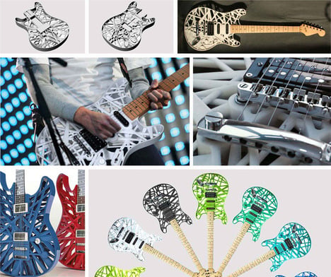 3D Printed Guitar...another instrument from the land of CAD ...