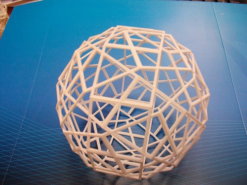 Following the edges of the icosidodecahedron : from the data file to the non-virtual object. The chain is complete.