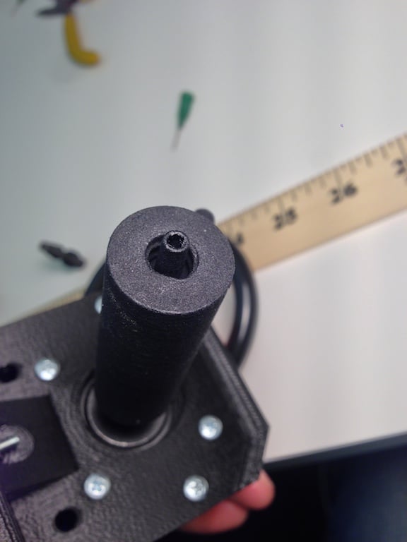Figure 8: The Precise Threads on the Cylinder made by Shapeways