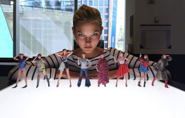 karlie kloss 3D print by Shapeways and Vogue