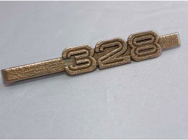 3D printed tie clip men's accessories ferari