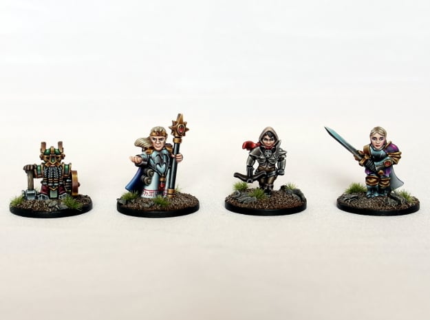 A painted Fantasy RPG Heroes Miniatures Set by Small Ox Miniatures