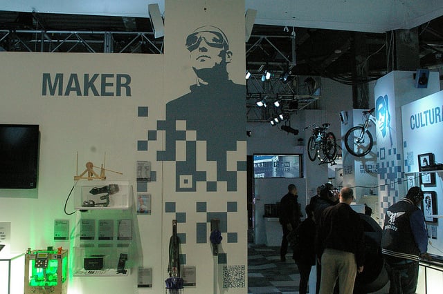 The Wired Pop up Store in Times Square featuring a Maker section