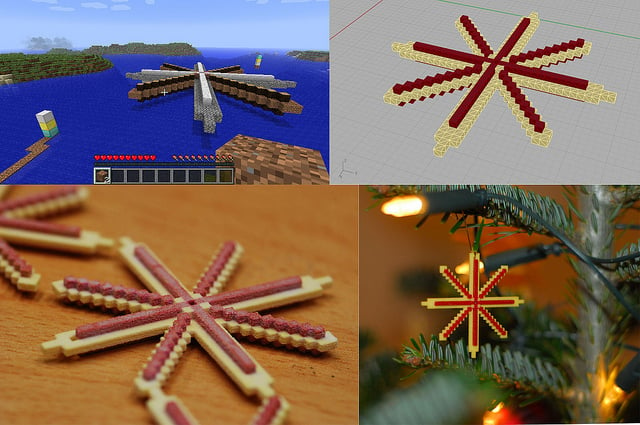Designing Christmas Decoration in Minecraft