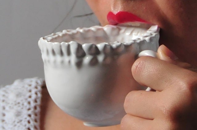 3D Printed Teeth Tea CUp on Shapeways