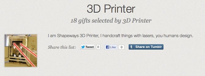 3D Printer Picks Shapeways