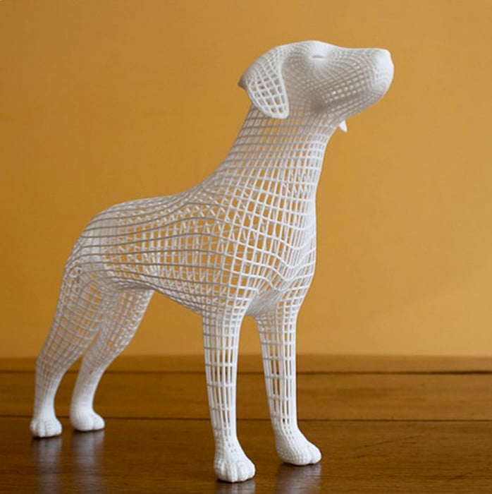 wireframe dog by CINEMO