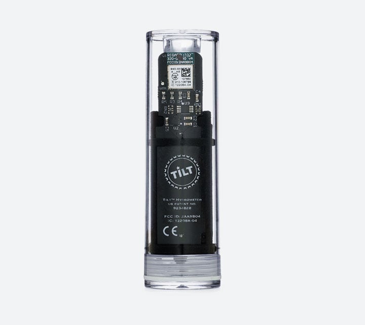 Tilt hydrometer and thermometer