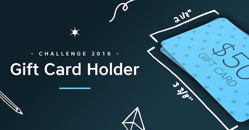 Card Holder Design Challenge 3D printing Contest Shapeways