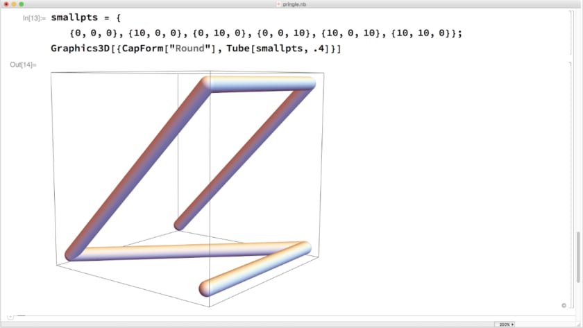 Mathematica screenshot: Graphics3D