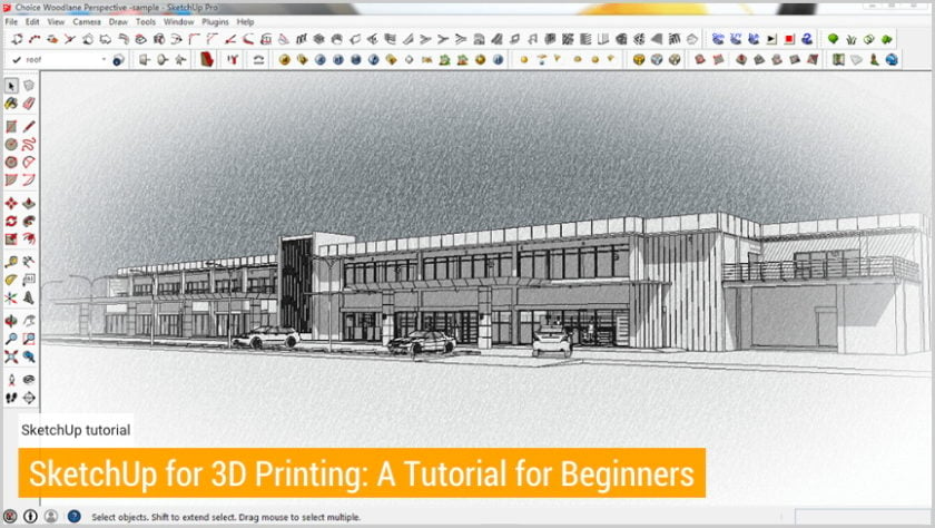SketchUp for 3D Printing: A Tutorial for Beginners screenshot