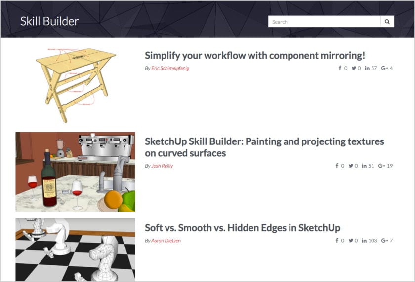 SketchUp Skill Builder screenshot