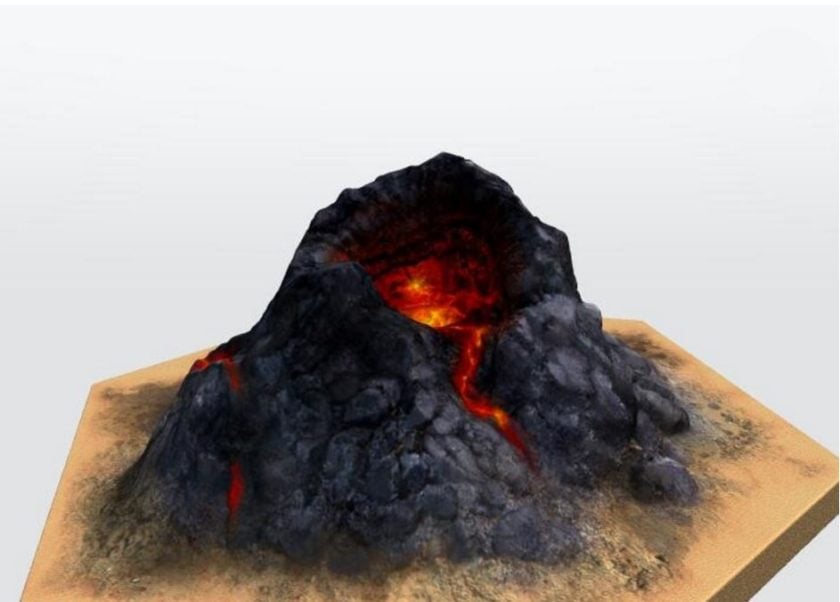Catan Volcano Hex by Chez Reno