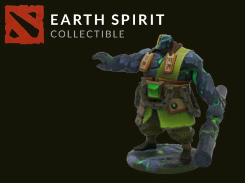 Valve games Earth Spirit Dota 2 hero statue