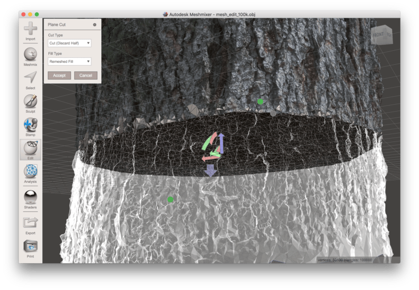 The final tree bark textured 3D printed ring design from a photo scan with a phone and how to 3D design it