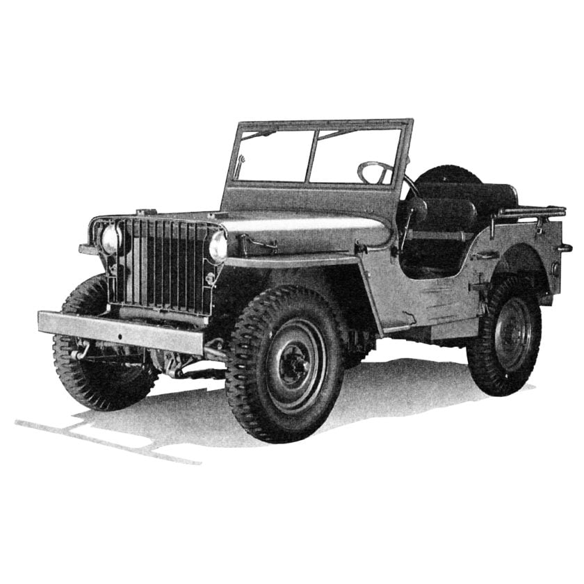 Illustration of World War II Willys Jeep