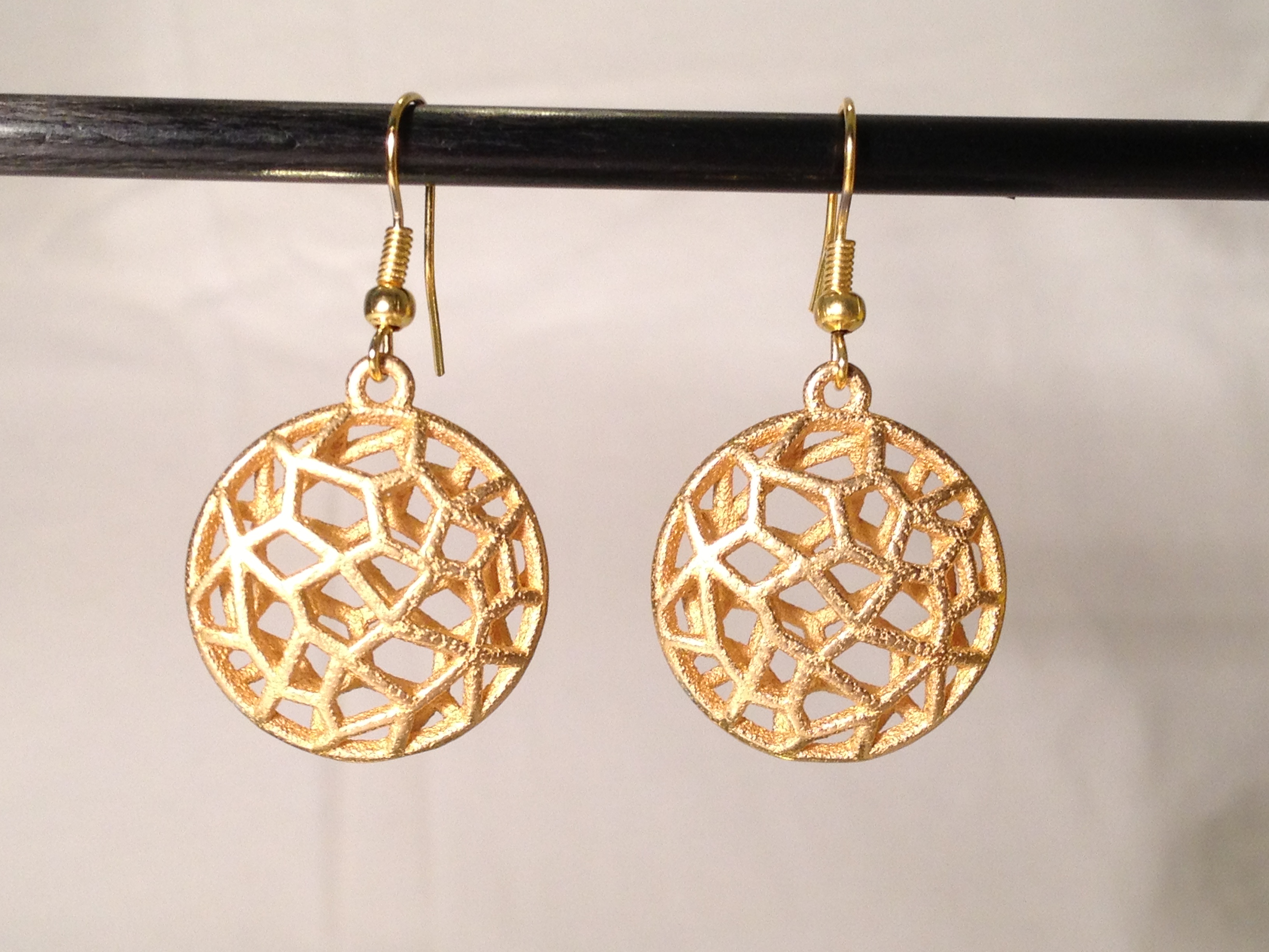 bio cell earrings #1 - gold 1.JPG