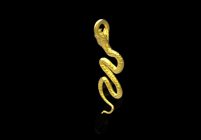 PENDANT SNAKE IN RAW BRASS ANGLE VIEW.jpg