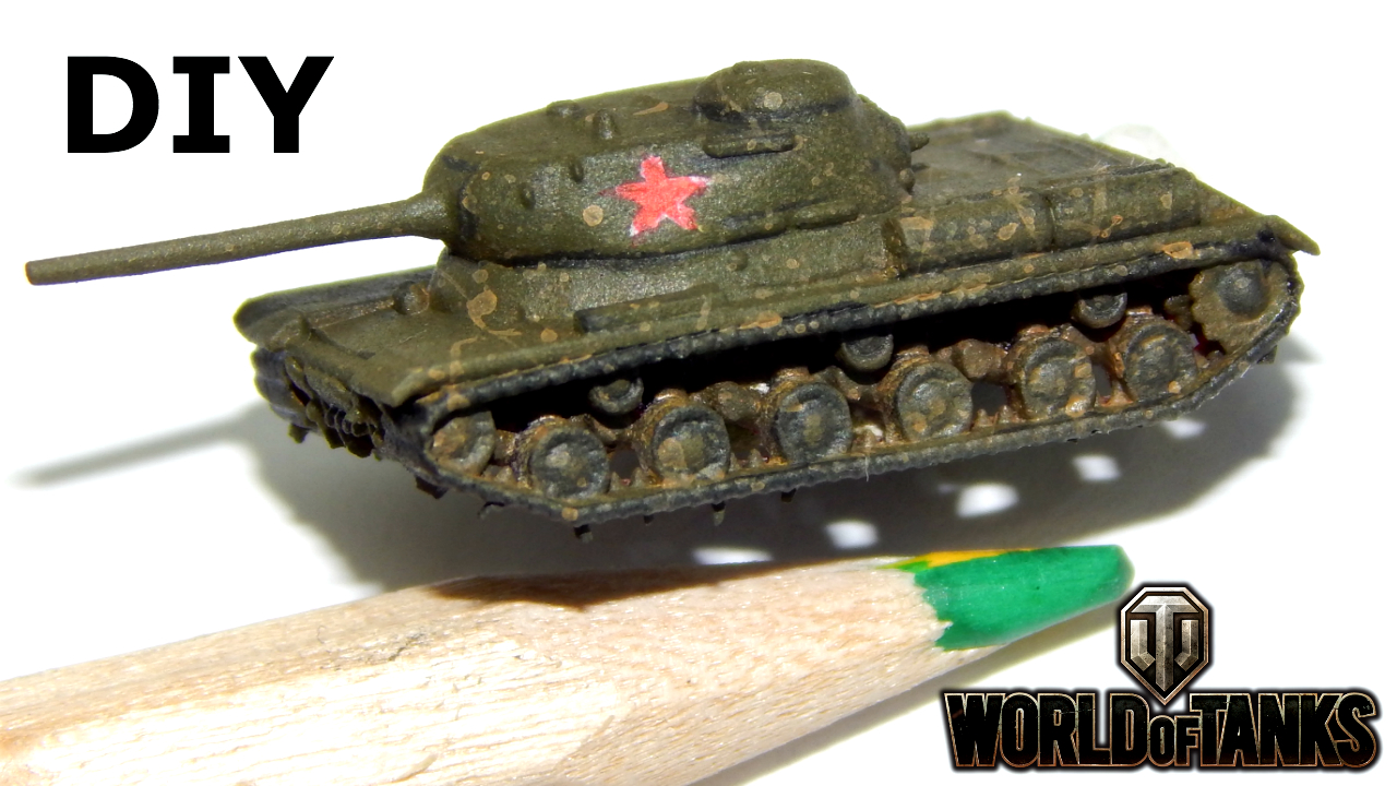 world of tanks diy miniature IS-1 tank. 3d printed mini model.jpg