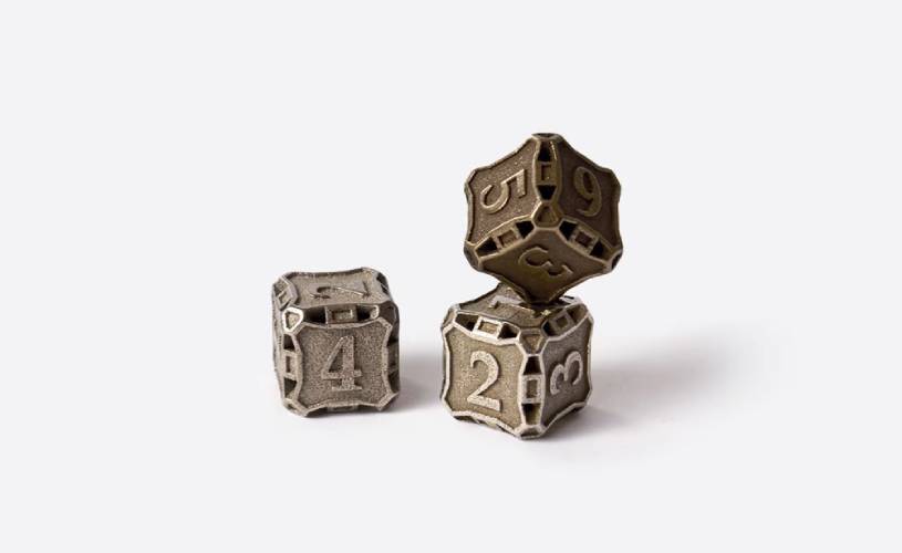 3d printed dice and gaming materials